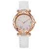 Reloj de Mujer Sencillo y Elegante Más Vendido, Reloj de Moda con Correa de Cuero Mate, Reloj de Cuarzo Casual con Pedrería, Relojes para Mujer al por Mayor