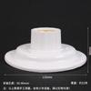 Portalámparas plano grande de plástico E27 portalámparas tipo techo lámpara LED espiral redonda 11CM aceptación de proyecto portalámparas plano