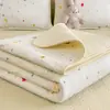 Cubrecama de algodón lavado, pieza única, Clase A, apto para bebés y madres, universal para todas las estaciones, juego de tres piezas acolchado grueso antideslizante para tatami, cama individual 3