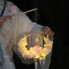 Lanterna de Flor de Borboleta Acessórios Hanfu Antigos Lanterna de Lótus Portátil Foto Luminosa Adereços Diy Feito à Mão Caseiro