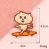 Parche Bordado Termofusible de Animales de Dibujos Animados Pegatinas de Tela Coreanas DIY Souvenir Hecho a Mano Pegatinas de Parche Accesorios Etiquetas de Tela para Planchar