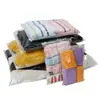 Sacos personalizados Amazon com zíper fosco para roupas, sacos de embalagem auto selantes horizontais espessados para roupas, sacos com zíper fosco para calças de yoga