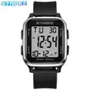 Reloj Digital Synoke Deportes al Aire Libre Moda Multifuncional Cuadrado Estudiante de Secundaria Reloj Impermeable