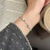 Pulseira de Prata de Lei S925 Crayon Shin-Chan Animação Desenho Animado Verão Estilo Simples Minimalista Estilo Ins Joia de Prata de Nicho
