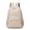 Mochila para Mujer 2026 Nueva Moda Versátil Bolsa Escolar Gran Capacidad Ligera Tela Oxford Minimalista Duradera Mochila de Viaje