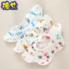 Ocho capas de babero de saliva para bebé algodón puro algodón de burbujas lavado gasa de burbujas pétalos plisados babero babero de saliva para bebé