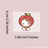 Lindo Adhesivo de Cristal UV Sanrio DIY Taza de Vidrio Papelería Adhesivo Decorativo Etiqueta de Cristal Despegar y Pegar