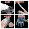 Guantes Desechables Gruesos de Grado Alimenticio al por Mayor, Película Plástica Transparente a Prueba de Aceite Guantes Pe para Catering y Platos de Langosta