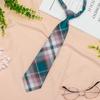 Corbata pequeña JK para mujer, estilo universitario, a cuadros, uniforme japonés holgado para hombres y mujeres, estudiantes, camisa, corbatas cortas de moda