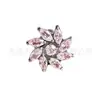 Aretes de Aleación de Titanio F136, Aretes para Cartílago de la Oreja Rueda de Flor, Perforaciones para Labio Ojo de Caballo Ocho, Joyería para Piercings Corporales, Ojo de Caballo Ocho Transfronterizo