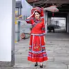Novos Trajes de Performance Femininos Miao do Terceiro Dia de Março de Guangxi Zhuang Trajes Étnicos Trajes de Dança Tujia Yi
