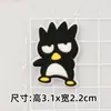 Pingüino, Rana, Kuromi Pegatinas 3D PVC Goma Suave Accesorios Funda de Teléfono DIY Agujero Calzado Amuletos Decoración Pegatinas para Refrigerador