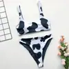Nuevo chaleco con estampado de vaca Bikini popular traje de baño de dos piezas Bikini europeo y americano Bikini de AliExpress 76130