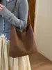 Bolso de hombro grande de color liso transfronterizo para mujer, nuevo bolso de moda de verano 2026, bolso tote vintage para commuting
