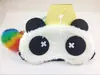 Antifaz de Panda de Dibujos Animados Tela de Felpa Empaque Independiente Sombreado de Ojos Antifaz sin Bolsa de Hielo