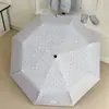 Guarda-chuva dobrável roxo lavanda com bolinhas, proteção solar UV, sombriteira, portátil, totalmente automático, para dias ensolarados e chuvosos, guarda-sol