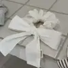 Goma para el Cabello de Rayas de Lunares Estilo Coreano con Lazo para Mujer, Cuerda Elegante de Alta Gama para Cola de Caballo, Accesorio para el Cabello