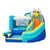 Doctor Dolphin Unicorn Inflável Slide Crianças Indoor e Outdoor Inflável Bouncing Bed Slide Casa Crianças Castelo Inflável