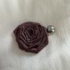 Novo Estilo 2026 Presilha de Cabelo com Flor de Rosa Seca Maillard para Mulheres, Piranha Grande para a Parte de Trás da Cabeça, Acessório de Cabelo, Ornamento de Cabelo Tipo Piranha