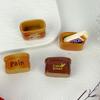 Caixa Miniatura de Resina Comida de Brincar Palito Pão Casa de Bonecas Material DIY Acessórios Pequenos de Resina Acessórios DIY Feitos à Mão
