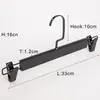 Perchas Negras de Lujo Hechas a Medida Transfronterizas para Hoteles y Tiendas de Ropa, Perchas de Marca de Gama Alta y Perchas para Pantalones, Al por Mayor en Stock