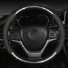 Cubierta Universal para Volante de Cuero de Fibra de Carbono, Antideslizante y Resistente al Desgaste, Estilo Deportivo de Moda, Accesorios para Coche, Fábrica de Origen