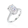 Anel de Joia Cor de Diamante de Alto Carbono 8 Quilates em Prata Esterlina Anel de Diamante Rosa com Pedra Preciosa de Corte Flor de Gelo para Mulheres Luxo Leve Sensação de Alto Padrão Prata Esterlina 925
