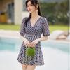 Marca Hot Spring Trajes de Baño Tallas Grandes para Mujer Adelgazante Hot Spring Varilla para Levantar Nuevo Sentido de Alta Gama Más Gordo Más Gordo Traje de Baño