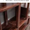 Estante Pequeño de Madera Maciza Antiguo, Estilo Chino Nuevo para Sala de Estar, Estante de Exhibición de Almacenamiento de Estilo Chino Nuevo para Sala de Té, Divisor de Pantalla, Gabinete de Múltiples Tesoros