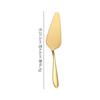 Cuchillo y tenedor dorado de acero inoxidable para pastel de luna, tenedor para postre occidental, cuchara, tenedor de dos dientes, plato para pastel, pala para pastel, herramienta para hornear