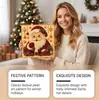Set de Arte Decorativo Navideño: Decoraciones de Brillo Texturizado Tridimensionales para el Hogar, Colgantes de Pared Artísticos Temáticos de Navidad y Manualidades