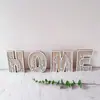 Nuevo traje DIY de 26 letras transfronterizas, artesanías de madera, decoraciones para el hogar, pequeños adornos en inglés, venta al por mayor