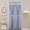 Cortina de porta anti-mosquitos sem furos, cortina de tecido translúcido, cortina longa de renda para quarto, cortina divisória, cortina de privacidade, cortina para pendurar em casa para todas as estações, modelo novo