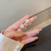 Pendientes de Perla Personalizados Europeos y Americanos Nicho 925 Tachuelas Joyería al por Mayor Alta Calidad Modernos Moda Simples Largos