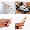 Escurridor con mango de madera maciza para uso doméstico y comercial, con diversas especificaciones, mango de madera, palo de madera, gran cantidad, descuento, soporte para bricolaje