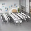 Mesa de treinamento multifuncional, escrivaninha dobrável, mesa de conferência, modular e combinável, adequada para eventos anuais da empresa, cadeiras dobráveis