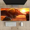 Mouse Pad Anime Demon Slayer, Tapete de Mesa Extra Grande, Espessado, Borda Travada, Resistente a Manchas, para Uso em Jogos e Escritório, Tapete de Computador