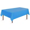 Toalha de Mesa Retangular Descartável PEVA Cor Sólida Festa de Aniversário Layout de Mesa de Jantar Plástico Impermeável e à Prova de Óleo Toalha de Mesa