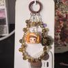 Encantos Originales Pop Mart Lindos para Hacer Manualidades con Cristal de Fresa y Hortensia para Correas de Teléfono, Colgantes de Bolsos y Colgantes de Coche