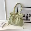 Bolsa Tote Grande con Cordón para Mujer 2026 Nuevo Nicho Versátil Bolso de Axila Bolso para Estudiantes Clase Viaje al Trabajo Bolso de Hombro