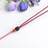 Cuerda de cuero con cera de ágata roja hecha a mano, 2 mm, collar de jade, jade, ámbar, cristal, colgante