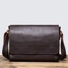Bolsa de hombro popular para hombre de cuero curtido vegetal de comercio exterior mochila cruzada de cuero genuino para mujer bolso retro hecho a mano para hombre bolso de piel de vaca para iPad