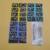 Anillo Chino Serie Nueve Entrelazados Desbloqueo y Desabrochado Juego de Ocho Piezas Venta al por Mayor Hebilla de Inteligencia Juego de 8 Piezas Hebilla Rompecabezas de Metal Abc