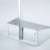 Directo de fábrica pala de basura de chapa blanca cubo cuadrado grueso duradero recogedor plano para el hogar recogedor individual