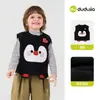 Lindo Conjunto Chaleco de Punto para Niñas Familia Dudu Chaleco de Otoño para Niñas Chaleco Camiseta de Bebé Ropa Infantil t