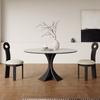 Mesa de comedor de madera maciza para el hogar, redonda, moderna, sencilla, ligera, de lujo, estilo francés, estilo francés (2024)
