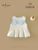 Xiafan Verano Nuevo Estilo Ropa para Bebés y Niñas Clase A, Nueva Camiseta de Manga Corta para Bebé Niña, Chaleco de Dibujos Animados sin Mangas