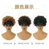 Comércio Exterior Transfronteiriço Chapéus e Perucas para Mulheres, Pequenos Apliques de Cabelo Encaracolado, Perucas Afro de Fibra Sintética Encaracolada de Primavera, Chapéus Peruca