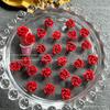 Esenciales de Año Nuevo Arte de Uñas Rojo Joyería Mixta Peonía Tridimensional Rosa Accesorios de Arte de Uñas Navideños Material de Arte de Uñas de Flores Suaves