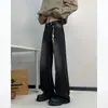 Jeans rectos lavados con efecto desgastado para hombre, nueva marca de moda americana high-street para otoño e invierno, pantalones de pierna ancha holgados, elegantes y casuales